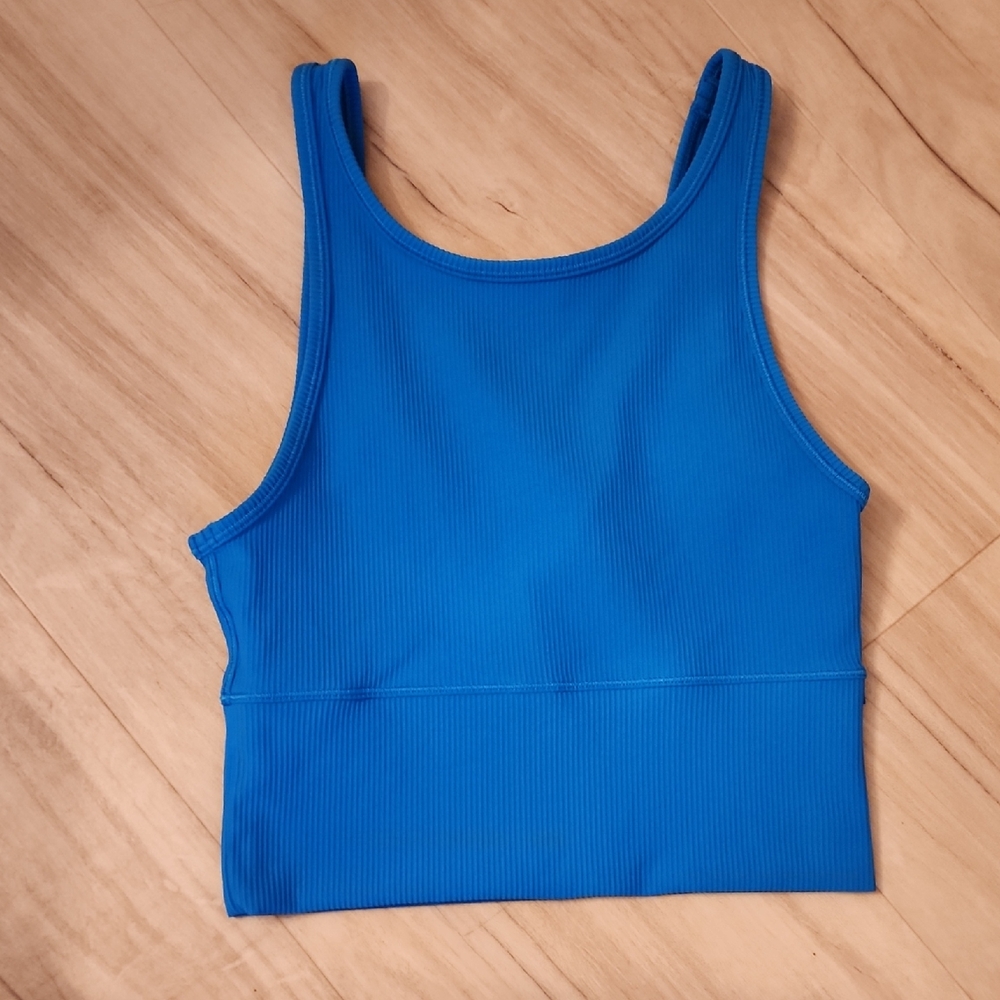 Lululemon Power Pivot Blue Tank